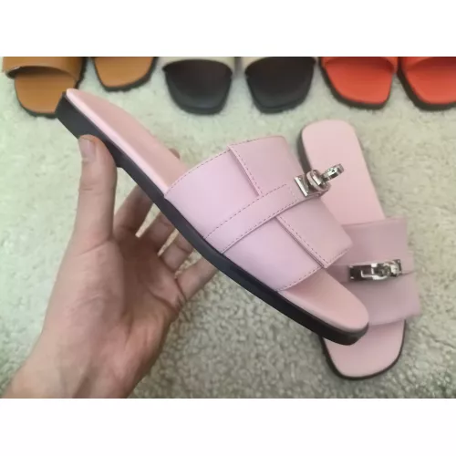 Replica Hermes Slippers For Women #1368672 $85.00 USD for Wholesale