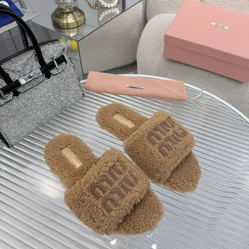 MIU MIU Slippers For Women #1368696 $88.00 USD, Wholesale Replica MIU MIU Slippers
