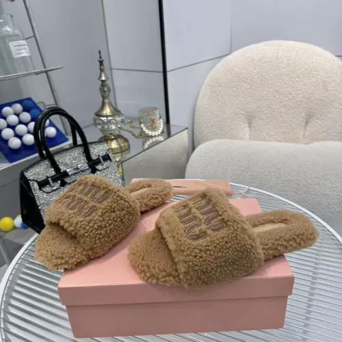 Replica MIU MIU Slippers For Women #1368696 $88.00 USD for Wholesale