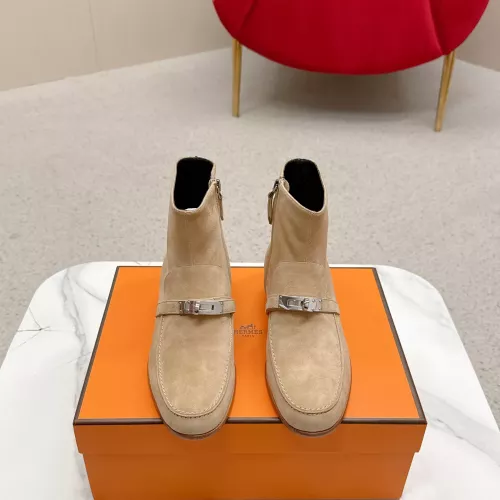 Replica Hermes Boots For Women #1368721 $132.00 USD for Wholesale