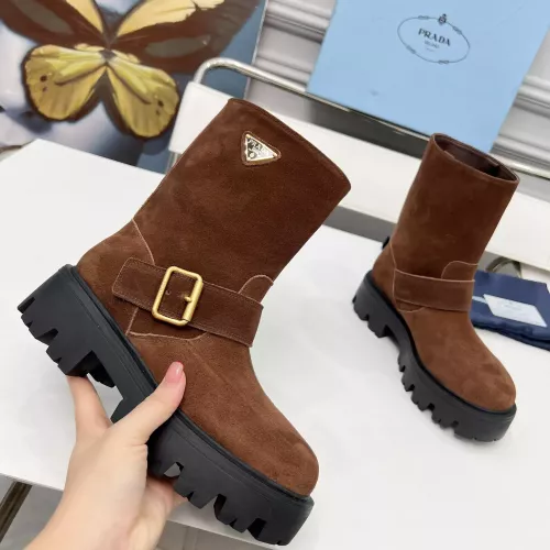 Replica Prada Boots For Women #1368755 $115.00 USD for Wholesale