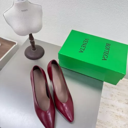 Replica Bottega Veneta BV High-heeled Shoes For Women #1368840 $128.00 USD for Wholesale
