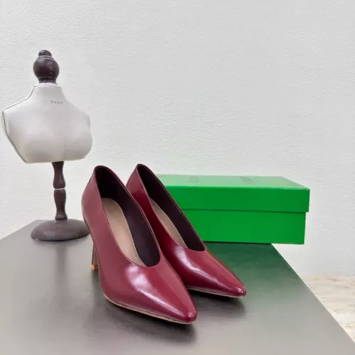 Replica Bottega Veneta BV High-heeled Shoes For Women #1368840 $128.00 USD for Wholesale