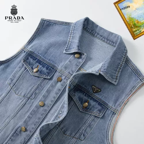 Replica Prada Jackets Sleeveless For Men #1368966 $60.00 USD for Wholesale