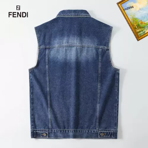 Replica Fendi Jackets Sleeveless For Men #1368967 $60.00 USD for Wholesale