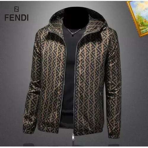 Replica Fendi Jackets Long Sleeved For Men #1369092 $82.00 USD for Wholesale