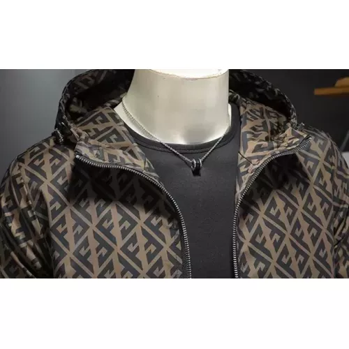 Replica Fendi Jackets Long Sleeved For Men #1369092 $82.00 USD for Wholesale