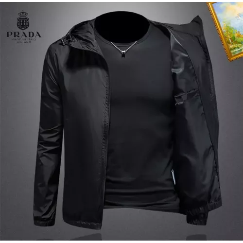 Replica Prada Jackets Long Sleeved For Men #1369113 $82.00 USD for Wholesale