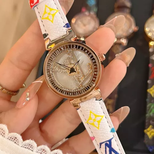 Louis Vuitton Watches In Rose Gold For Women #1369132 $36.00 USD, Wholesale Replica Louis Vuitton Watches