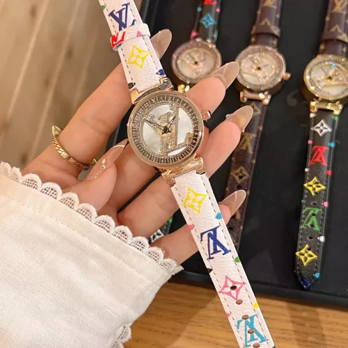 Replica Louis Vuitton Watches In Rose Gold For Women #1369132 $36.00 USD for Wholesale