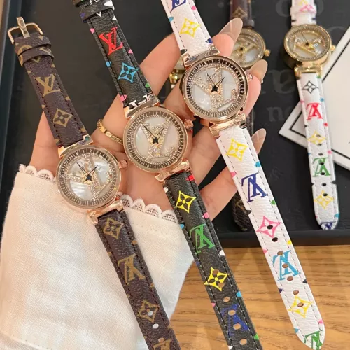 Replica Louis Vuitton Watches In Rose Gold For Women #1369132 $36.00 USD for Wholesale
