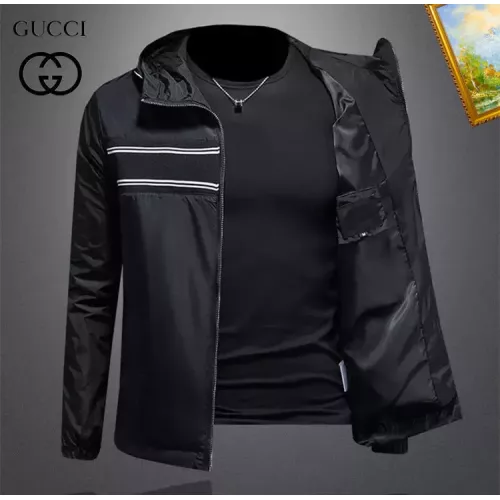 Replica Gucci Jackets Long Sleeved For Men #1369136 $82.00 USD for Wholesale