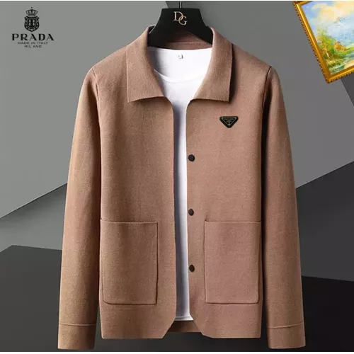 Prada Sweaters Long Sleeved For Men #1369296 $52.00 USD, Wholesale Replica Prada Sweaters