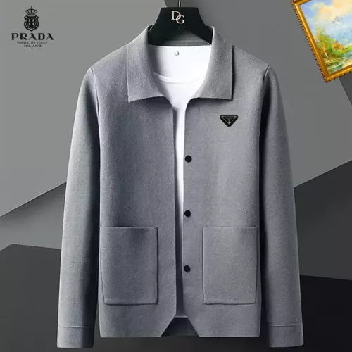 Prada Sweaters Long Sleeved For Men #1369297 $52.00 USD, Wholesale Replica Prada Sweaters