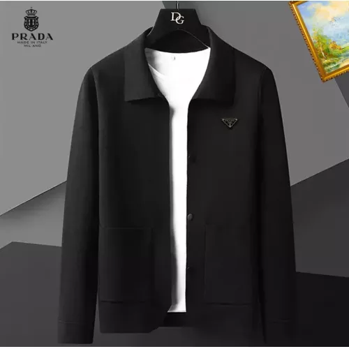 Prada Sweaters Long Sleeved For Men #1369298 $52.00 USD, Wholesale Replica Prada Sweaters