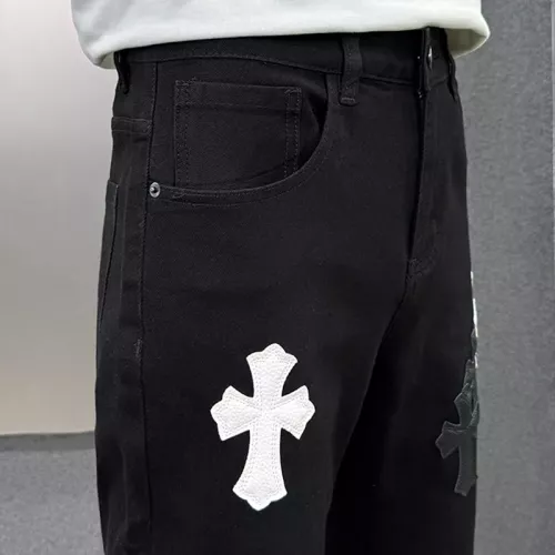 Replica Chrome Hearts Jeans For Men #1369604 $48.00 USD for Wholesale