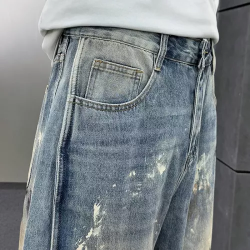 Replica Balmain Jeans For Men #1369623 $48.00 USD for Wholesale