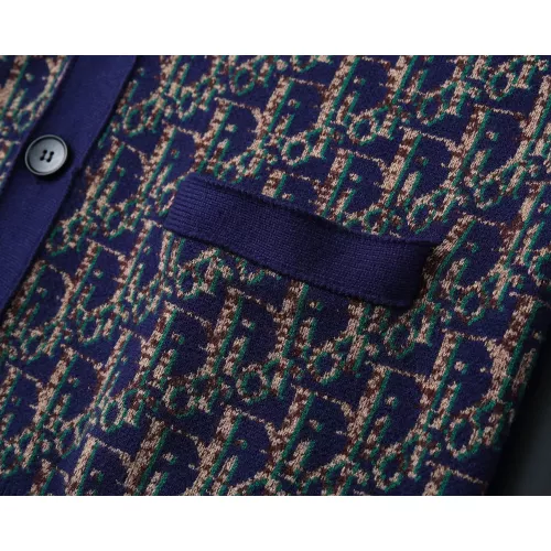 Replica Christian Dior Sweaters Long Sleeved For Men #1369740 $60.00 USD for Wholesale