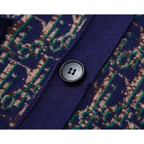 Replica Christian Dior Sweaters Long Sleeved For Men #1369740 $60.00 USD for Wholesale