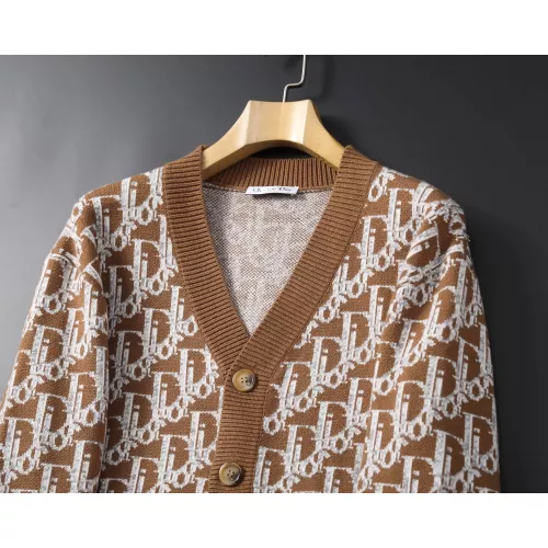 Replica Christian Dior Sweaters Long Sleeved For Men #1369742 $60.00 USD for Wholesale