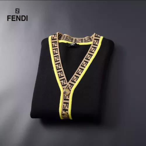 Replica Fendi Sweaters Long Sleeved For Men #1369744 $60.00 USD for Wholesale
