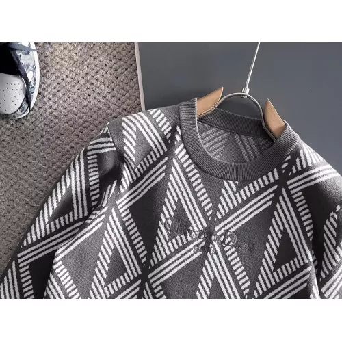 Replica Christian Dior Sweaters Long Sleeved For Men #1369765 $56.00 USD for Wholesale