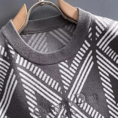 Replica Christian Dior Sweaters Long Sleeved For Men #1369765 $56.00 USD for Wholesale