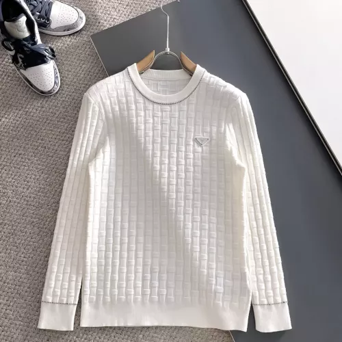 Prada Sweaters Long Sleeved For Men #1369771 $56.00 USD, Wholesale Replica Prada Sweaters