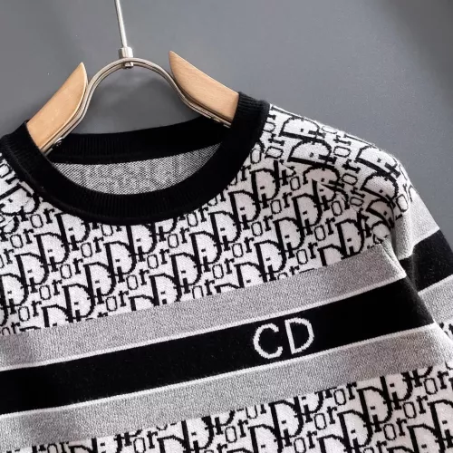 Replica Christian Dior Sweaters Long Sleeved For Men #1369775 $56.00 USD for Wholesale