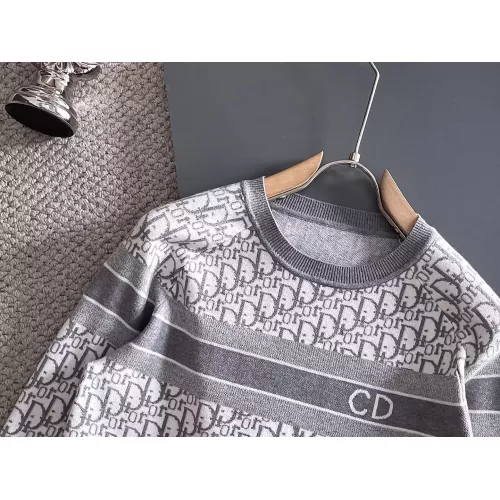 Replica Christian Dior Sweaters Long Sleeved For Men #1369776 $56.00 USD for Wholesale