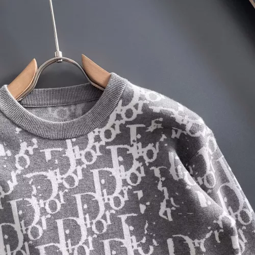 Replica Christian Dior Sweaters Long Sleeved For Men #1369787 $56.00 USD for Wholesale
