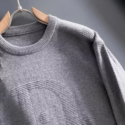 Replica Christian Dior Sweaters Long Sleeved For Men #1369792 $56.00 USD for Wholesale