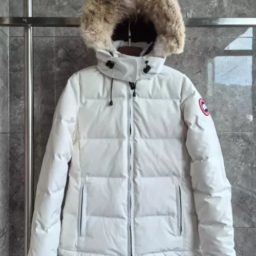 Canada Goose Down Feather Coat Long Sleeved For Women #1369815 $205.00 USD, Wholesale Replica Canada Goose Down Feather Coat