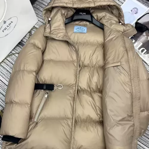 Replica Prada Down Feather Coat Long Sleeved For Women #1369832 $230.00 USD for Wholesale