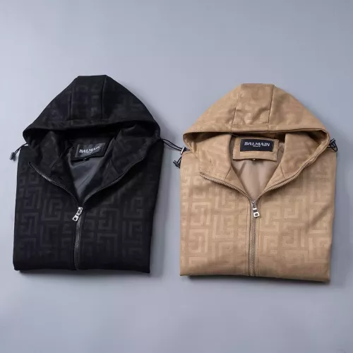 Replica Balmain Jackets Long Sleeved For Men #1370087 $45.00 USD for Wholesale