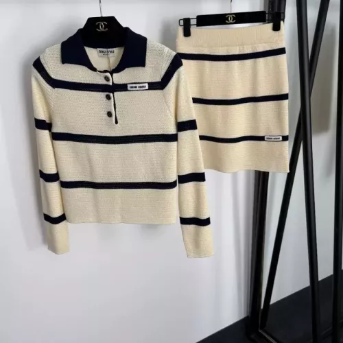 MIU MIU Tracksuits Long Sleeved For Women #1370143 $85.00 USD, Wholesale Replica MIU MIU Tracksuits