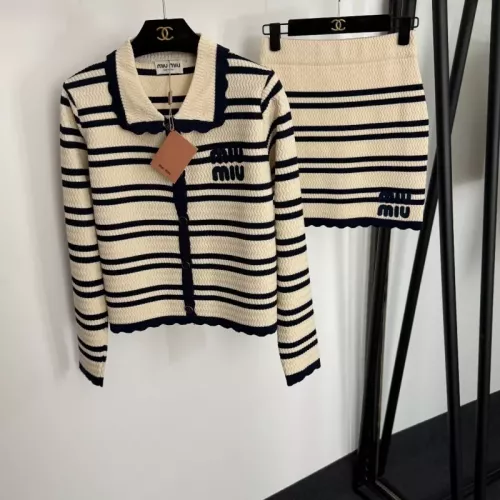 MIU MIU Tracksuits Long Sleeved For Women #1370146 $88.00 USD, Wholesale Replica MIU MIU Tracksuits