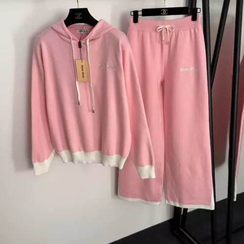 MIU MIU Tracksuits Long Sleeved For Women #1370152 $88.00 USD, Wholesale Replica MIU MIU Tracksuits