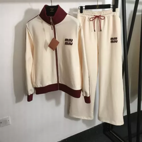 MIU MIU Tracksuits Long Sleeved For Women #1370153 $98.00 USD, Wholesale Replica MIU MIU Tracksuits