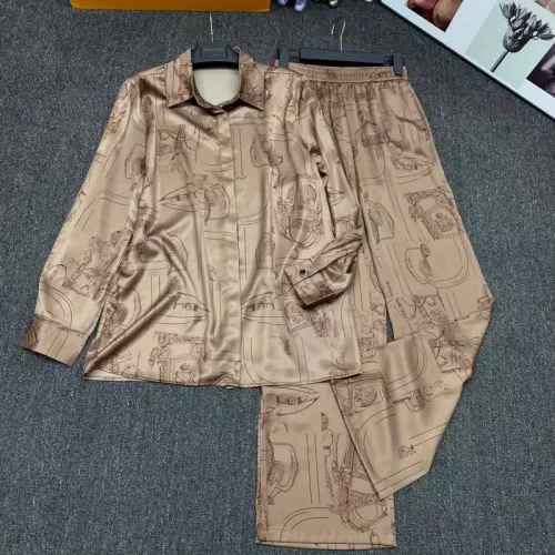 Replica Hermes Pajamas Long Sleeved For Women #1370164 $98.00 USD for Wholesale