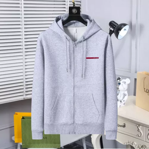 Prada Hoodies Long Sleeved For Unisex #1370214 $52.00 USD, Wholesale Replica Prada Hoodies