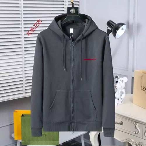 Prada Hoodies Long Sleeved For Unisex #1370216 $52.00 USD, Wholesale Replica Prada Hoodies