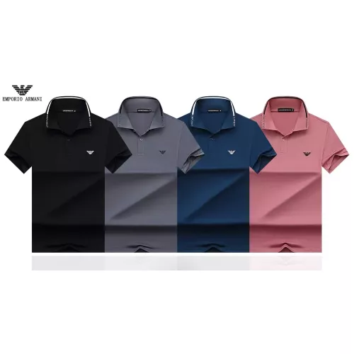 Replica Armani T-Shirts Short Sleeved For Men #1370352 $32.00 USD for Wholesale