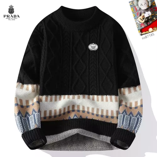 Prada Sweaters Long Sleeved For Men #1370442 $48.00 USD, Wholesale Replica Prada Sweaters