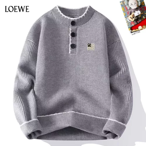 LOEWE Sweaters Long Sleeved For Men #1370471 $48.00 USD, Wholesale Replica LOEWE Sweaters