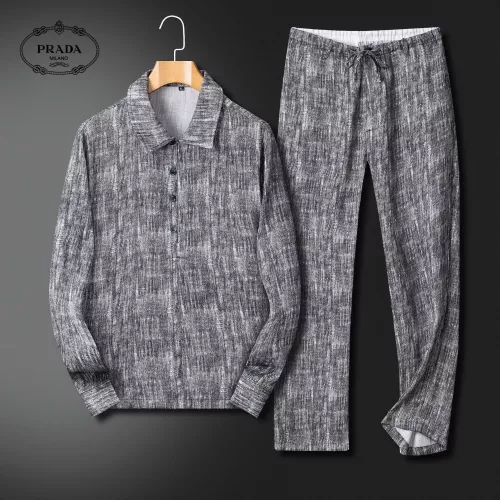 Prada Tracksuits Long Sleeved For Men #1370588 $96.00 USD, Wholesale Replica Prada Tracksuits