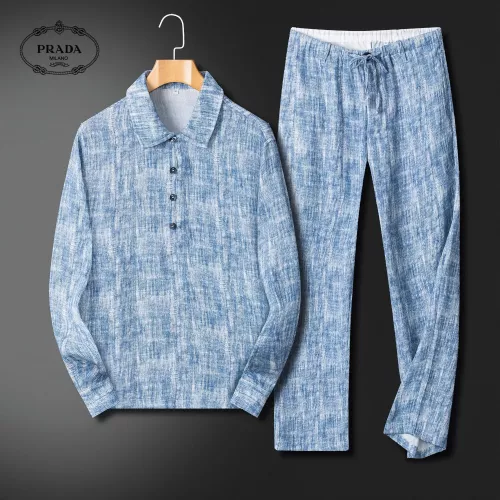 Prada Tracksuits Long Sleeved For Men #1370589 $96.00 USD, Wholesale Replica Prada Tracksuits