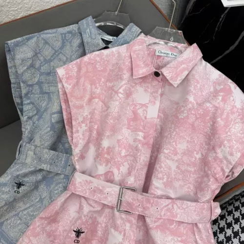 Replica Christian Dior Dresses Short Sleeved For Women #1370630 $82.00 USD for Wholesale