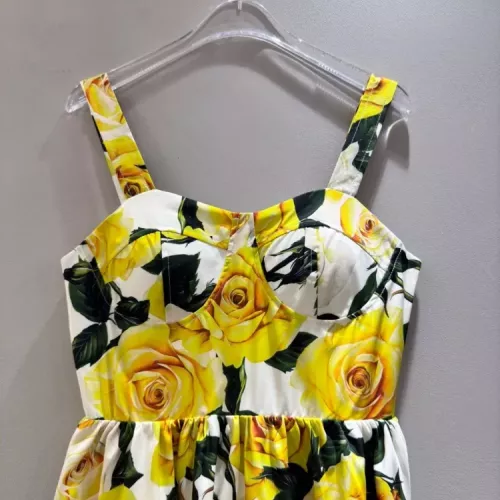 Replica Dolce & Gabbana Dresses Sleeveless For Women #1370642 $100.00 USD for Wholesale