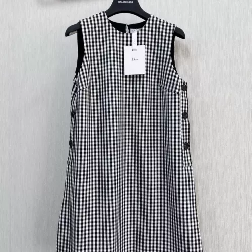 Christian Dior Dresses Sleeveless For Women #1370645 $115.00 USD, Wholesale Replica Christian Dior Dresses